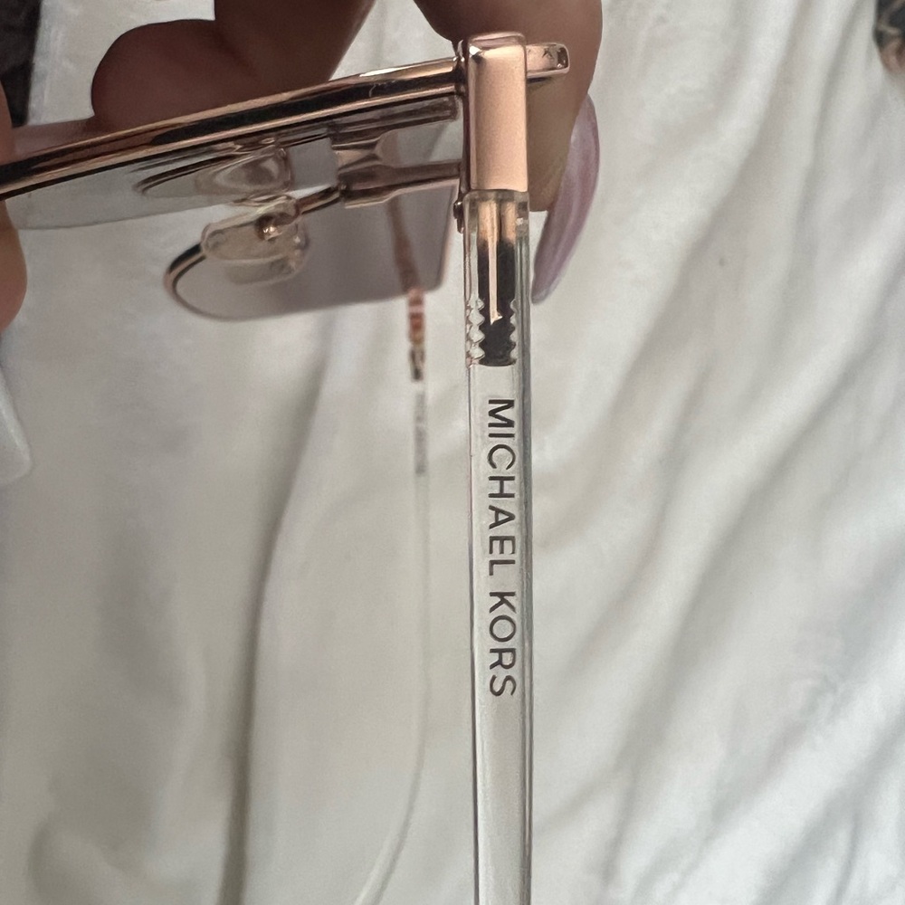 Michael Kors Gold Aviator Sunglasses - Picture 3 of 7